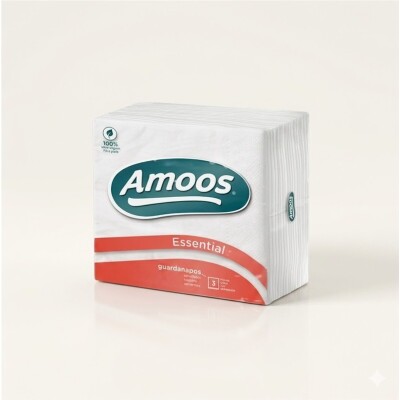 [12160] SERVILLETA 33*33 2C BLANCA AMOOS ESSENTIAL 90U 30P
